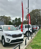 SURFACE MOUNT U-SHAPE BOLLARD - L:3 mtr  H:500mm - Black